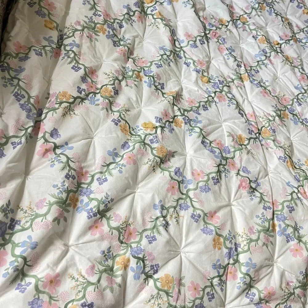 Pottery Barn Kids x Rifle Paper Co. Floral Trellis Comforter Only Twin Preowned